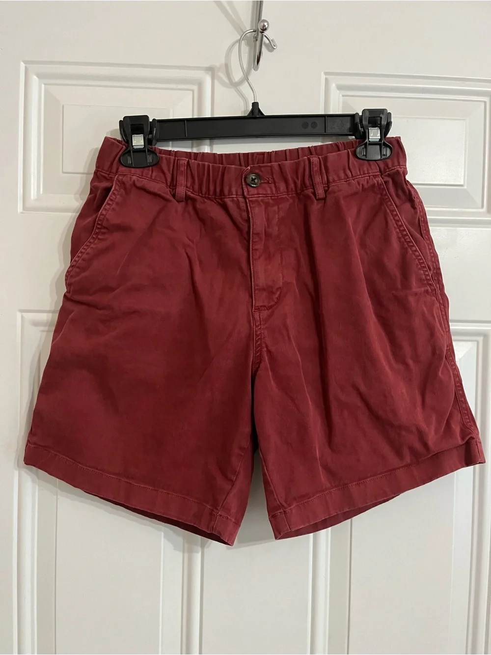 Bear Bottom Clothing Shorts Men’s M Burgundy Stretch 6.5